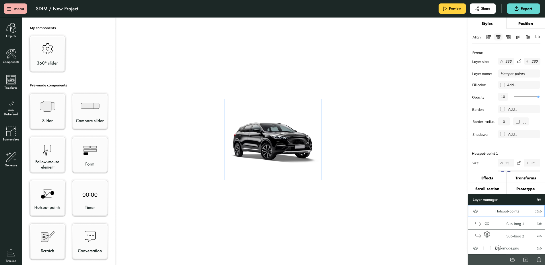 Impression image of my project