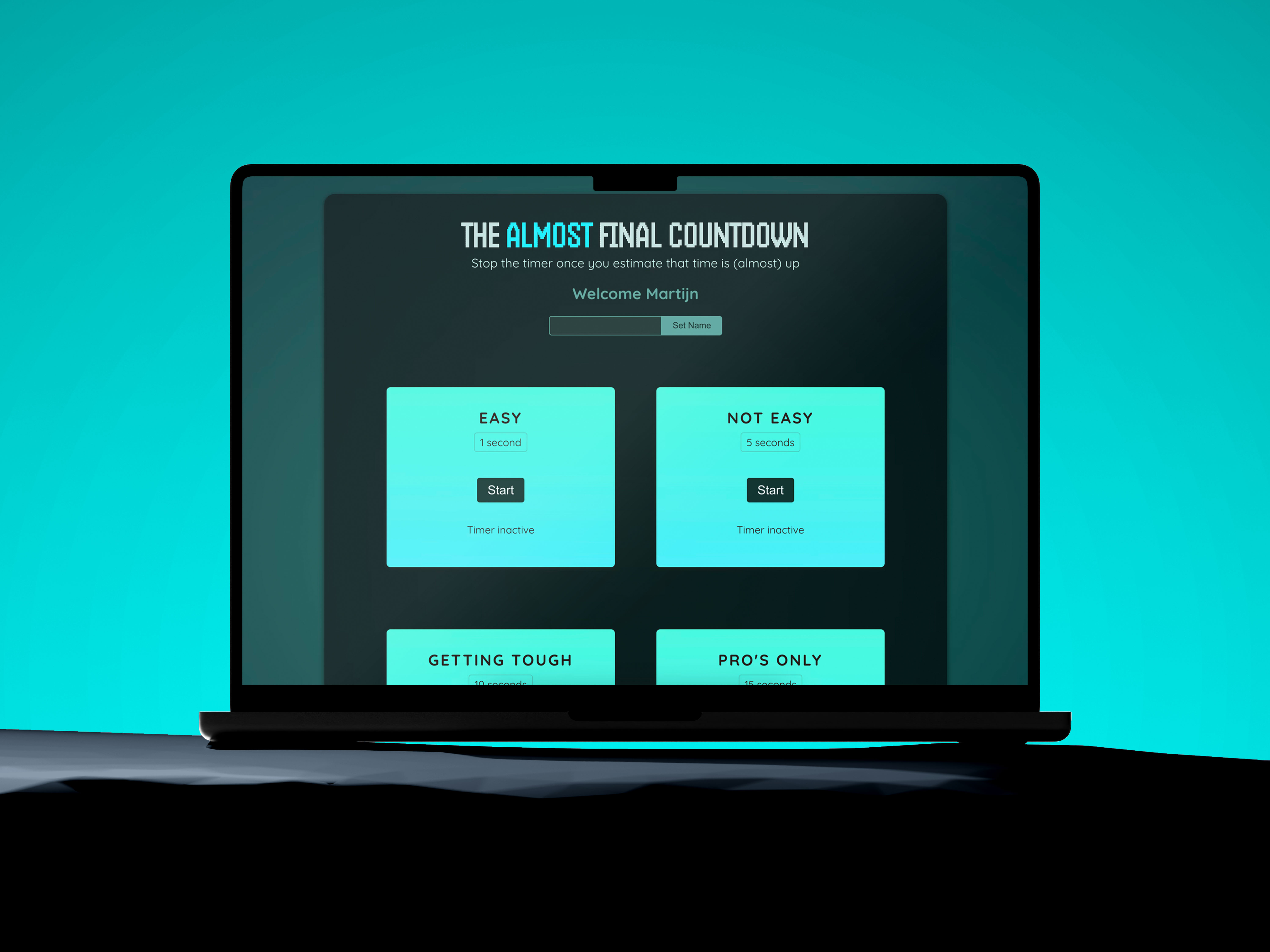 Impression image of my project: Countdown Timer Game